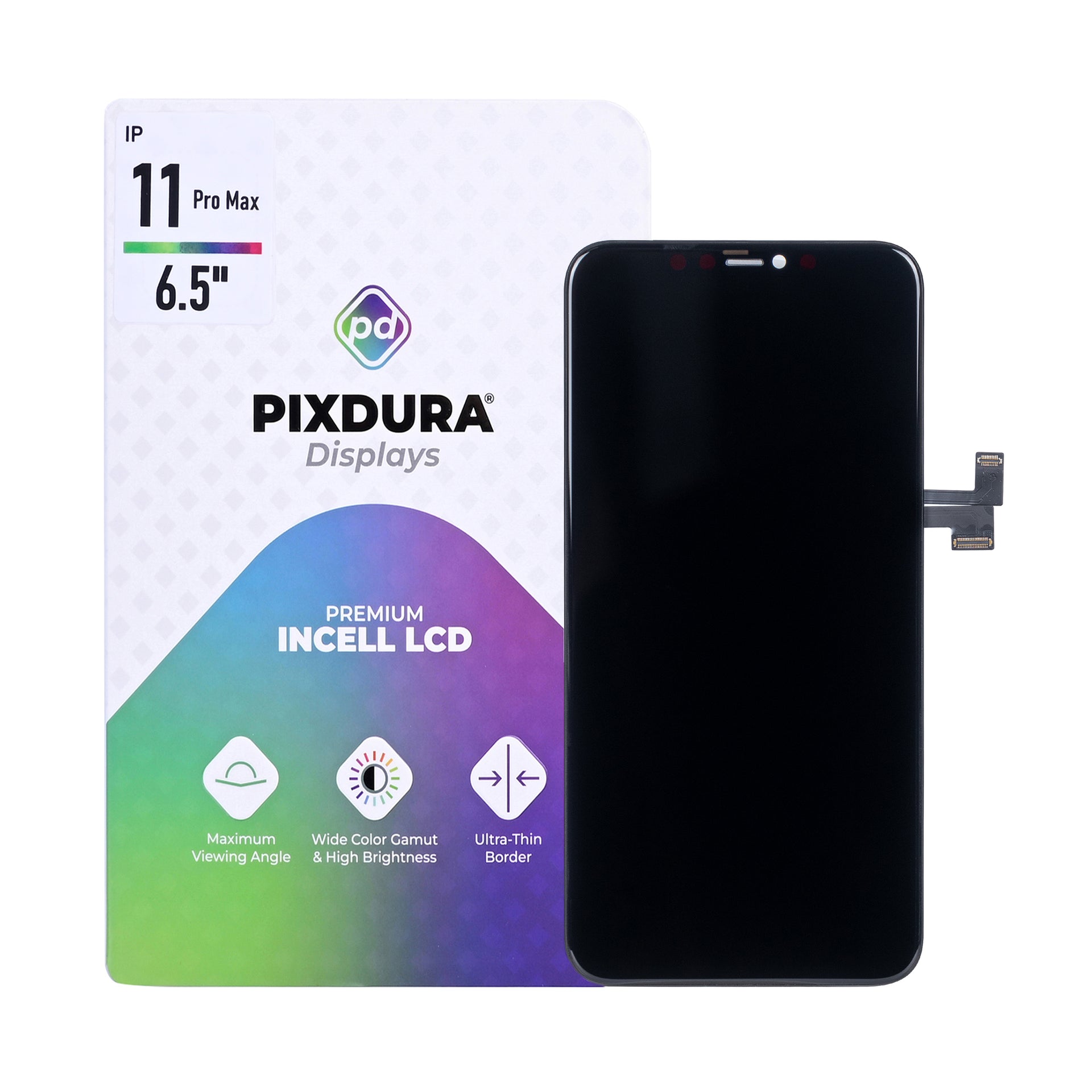 PIXDURA For Apple iPhone 11 Pro Max Display And Digitizer In-Cell Premium (IC Removable) (60Hz)