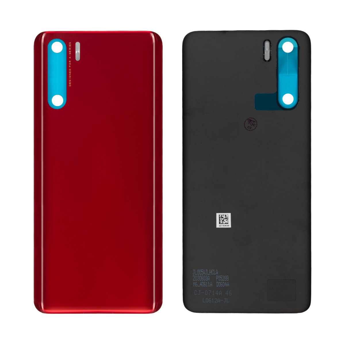 Oppo A91 Back Cover Without Lens Red Original
