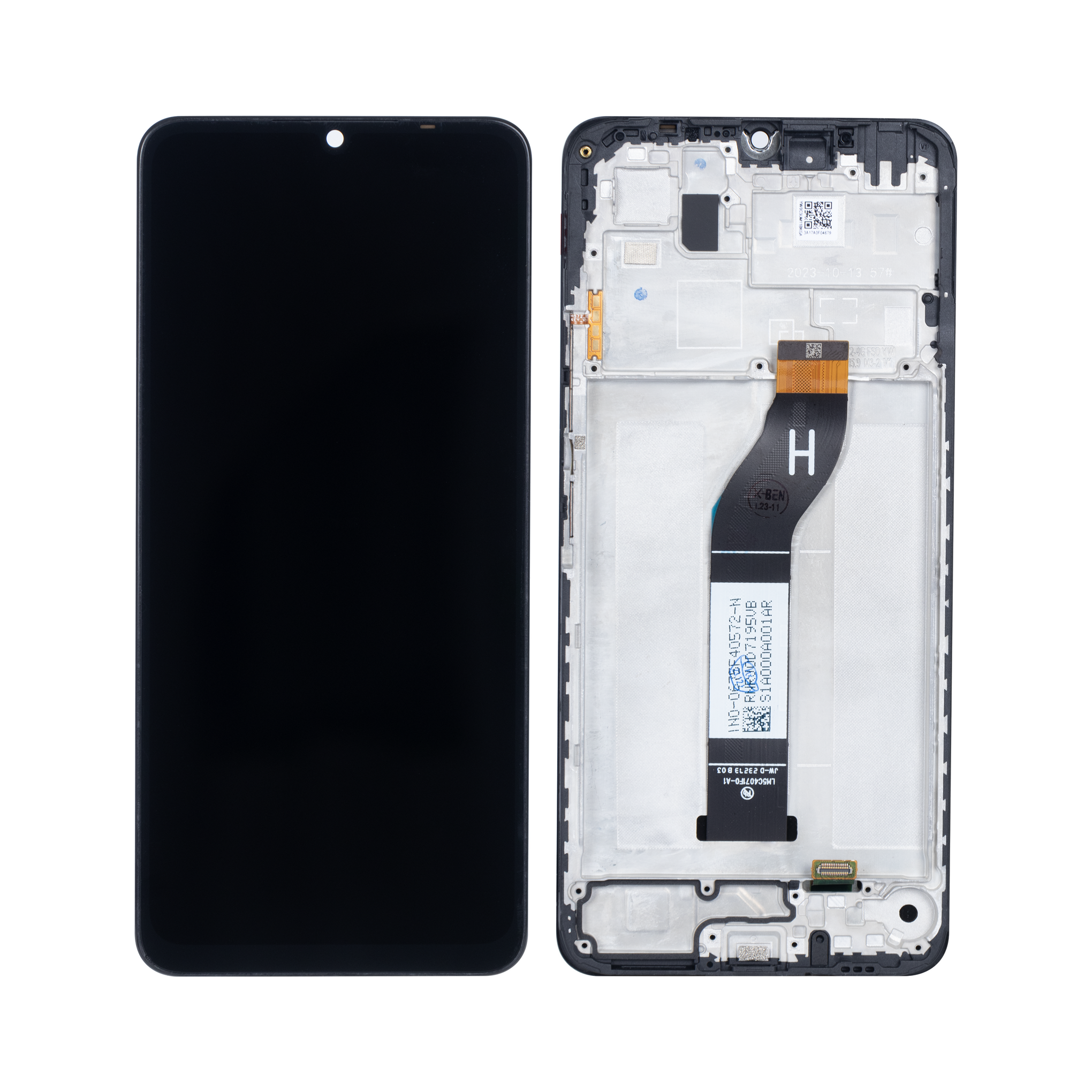 Xiaomi Redmi 13C Display And Digitizer With Frame Black OEM