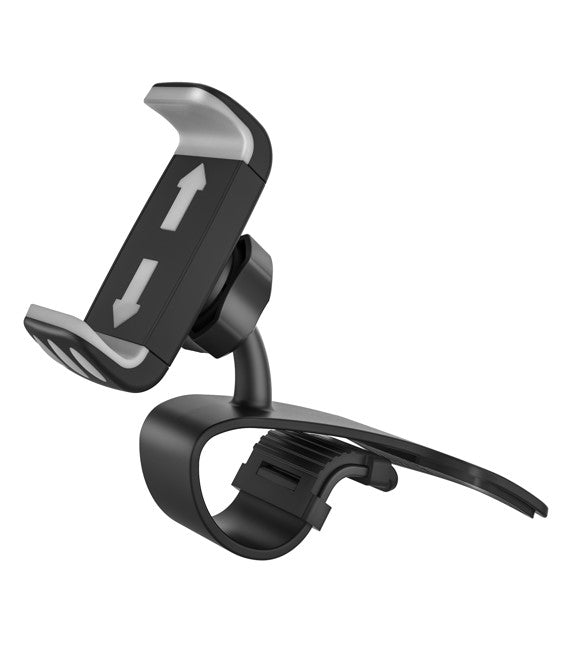 Rixus RXHW61 360 Degree Car Phone Holder HUD Clip For Phone Display Black