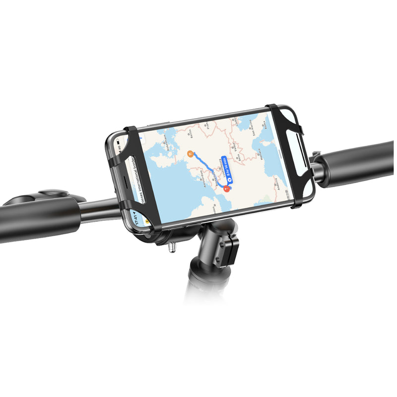 Rixus RXHB61 Bike Mount Handlebar Silicone Holder Black