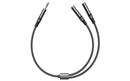 Rixus RXMU35A  3.5mm Jack Separate Headsets Splitter Adapter 30cm Black