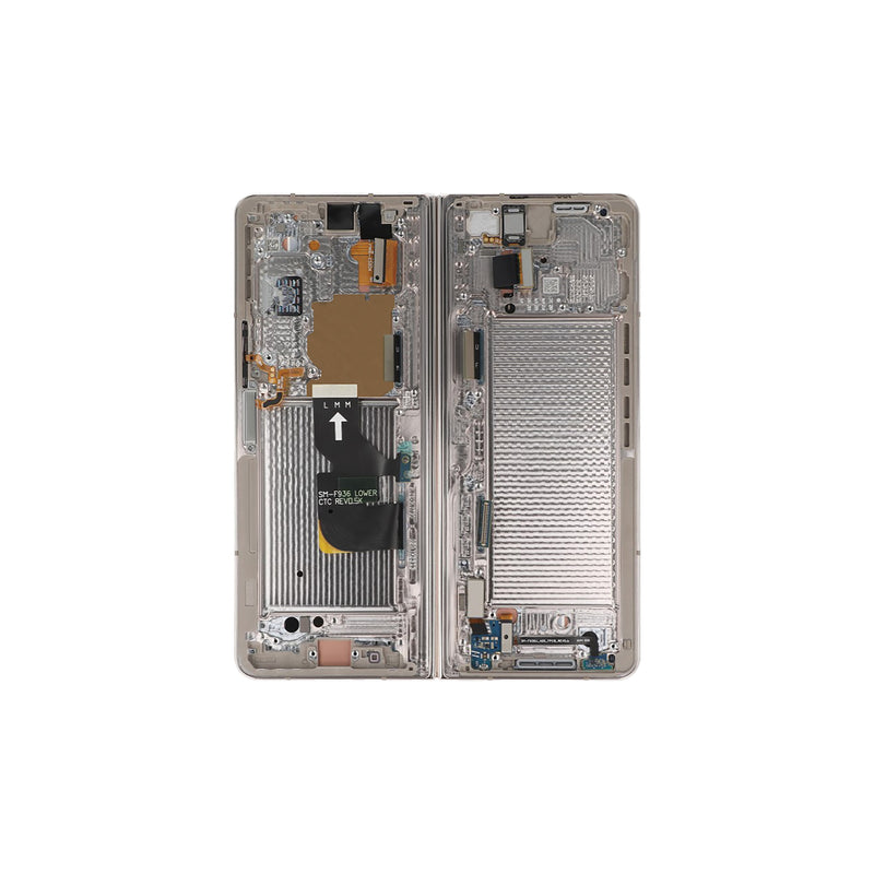 Samsung Galaxy Z Fold4 5G F936B Display And Digitizer With Frame Beige Service Pack