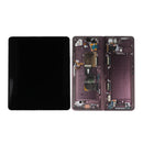 Samsung Galaxy Z Fold4 5G F936B Display And Digitizer With Frame Burgundy Service Pack