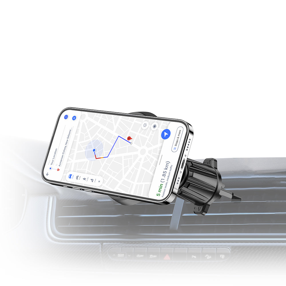 Rixus RXHM62 Round Magnetic Car Mount Gray