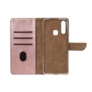 Rixus Bookcase For Samsung Galaxy A20e Pink