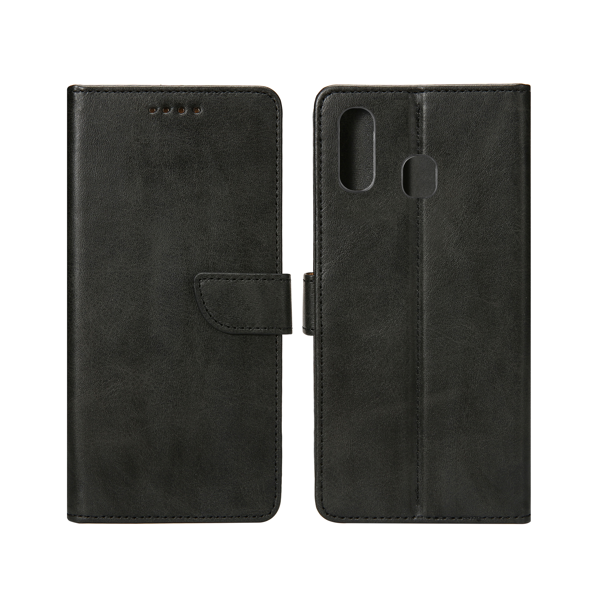Rixus Bookcase For Samsung Galaxy A20e Black