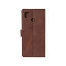 Rixus Bookcase For Samsung Galaxy A20e Brown