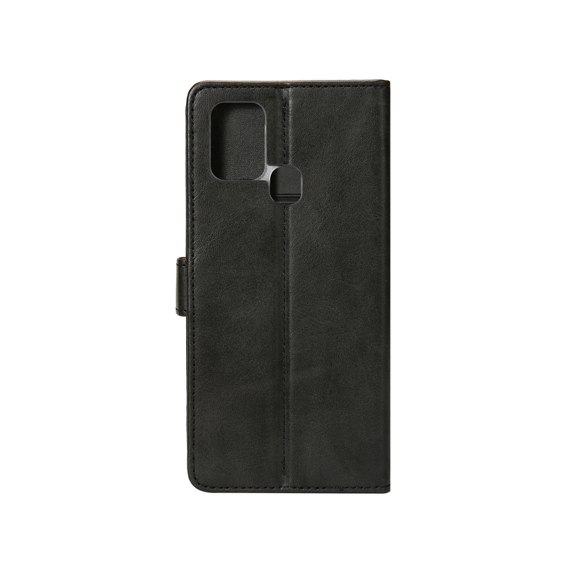 Rixus Bookcase For Samsung Galaxy A21s A217F Black