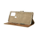 Rixus Bookcase For Samsung Galaxy A21s A217F Light Brown