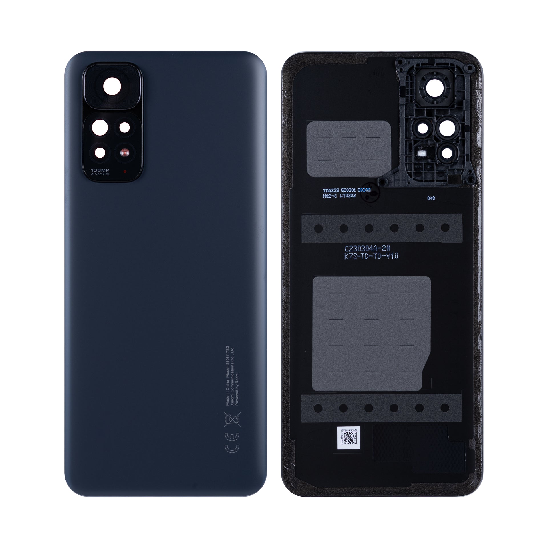 Xiaomi Redmi Note 11S 4G Back Cover With Lens Graphite Gray Original