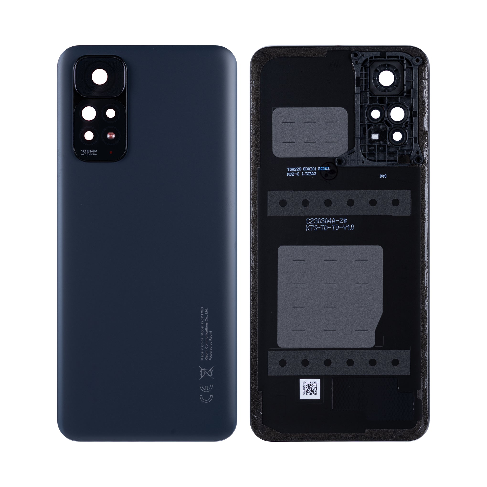 Xiaomi Redmi Note 11S 4G Back Cover With Lens Graphite Gray Original
