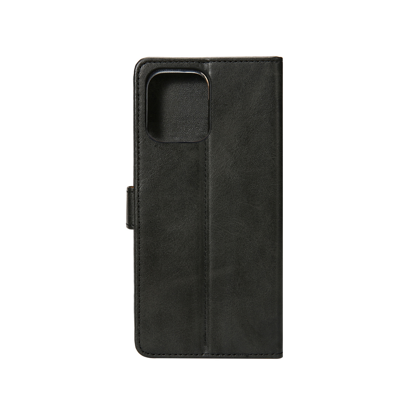 Rixus Bookcase For iPhone 15 Black