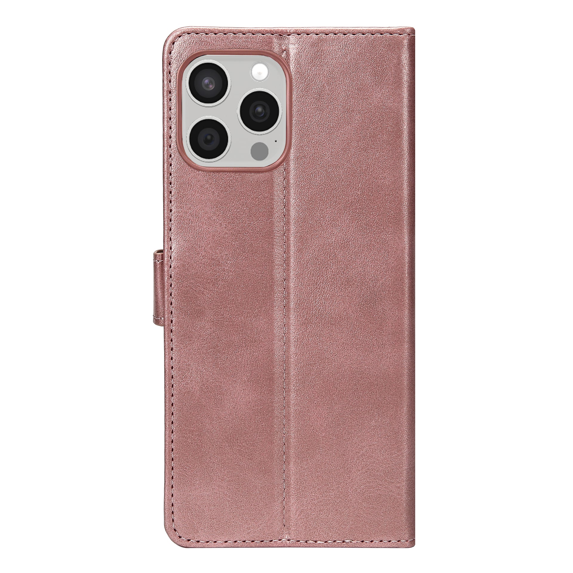 Rixus Bookcase For Apple iPhone 15 Pro Pink