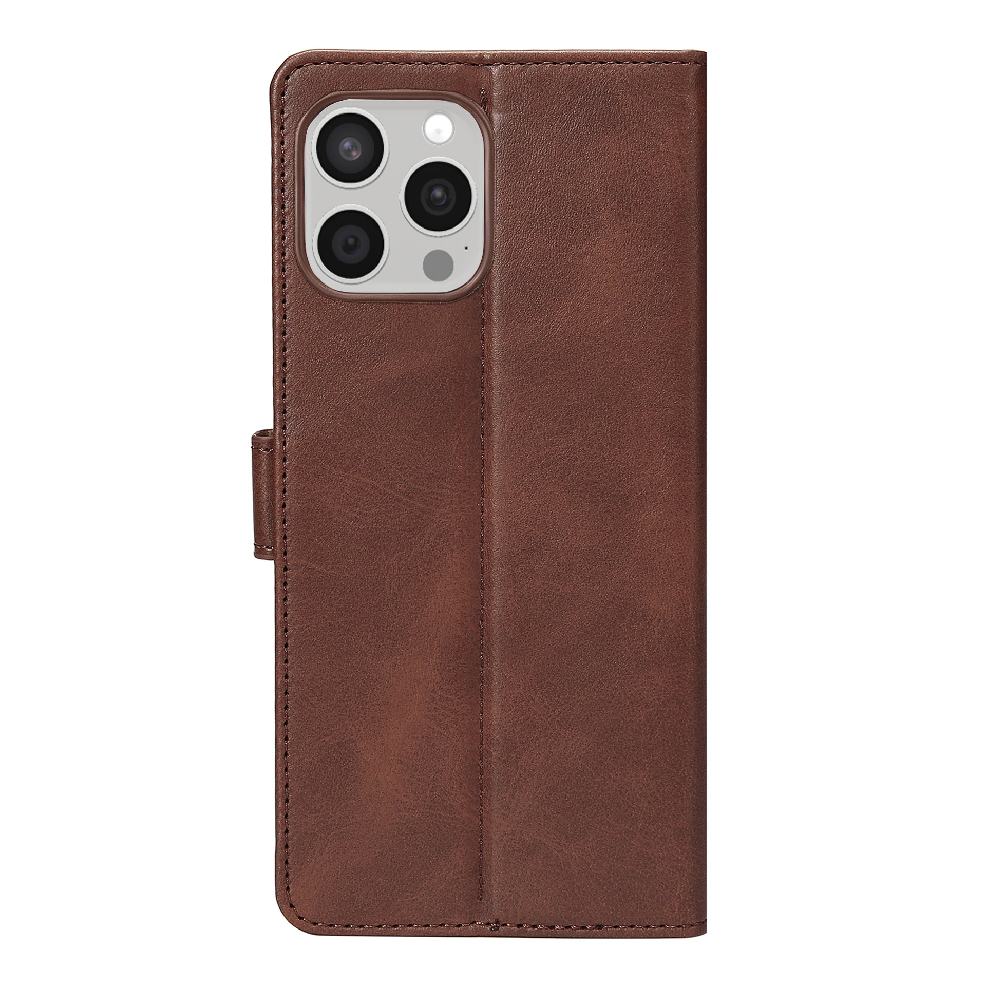 Rixus Bookcase For Apple iPhone 15 Pro Max Brown