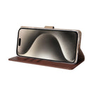 Rixus Bookcase For Apple iPhone 15 Pro Max Brown