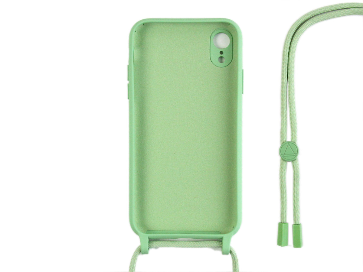 Rixus TPU Necklace Cord Cover For Apple iPhone XR Matcha