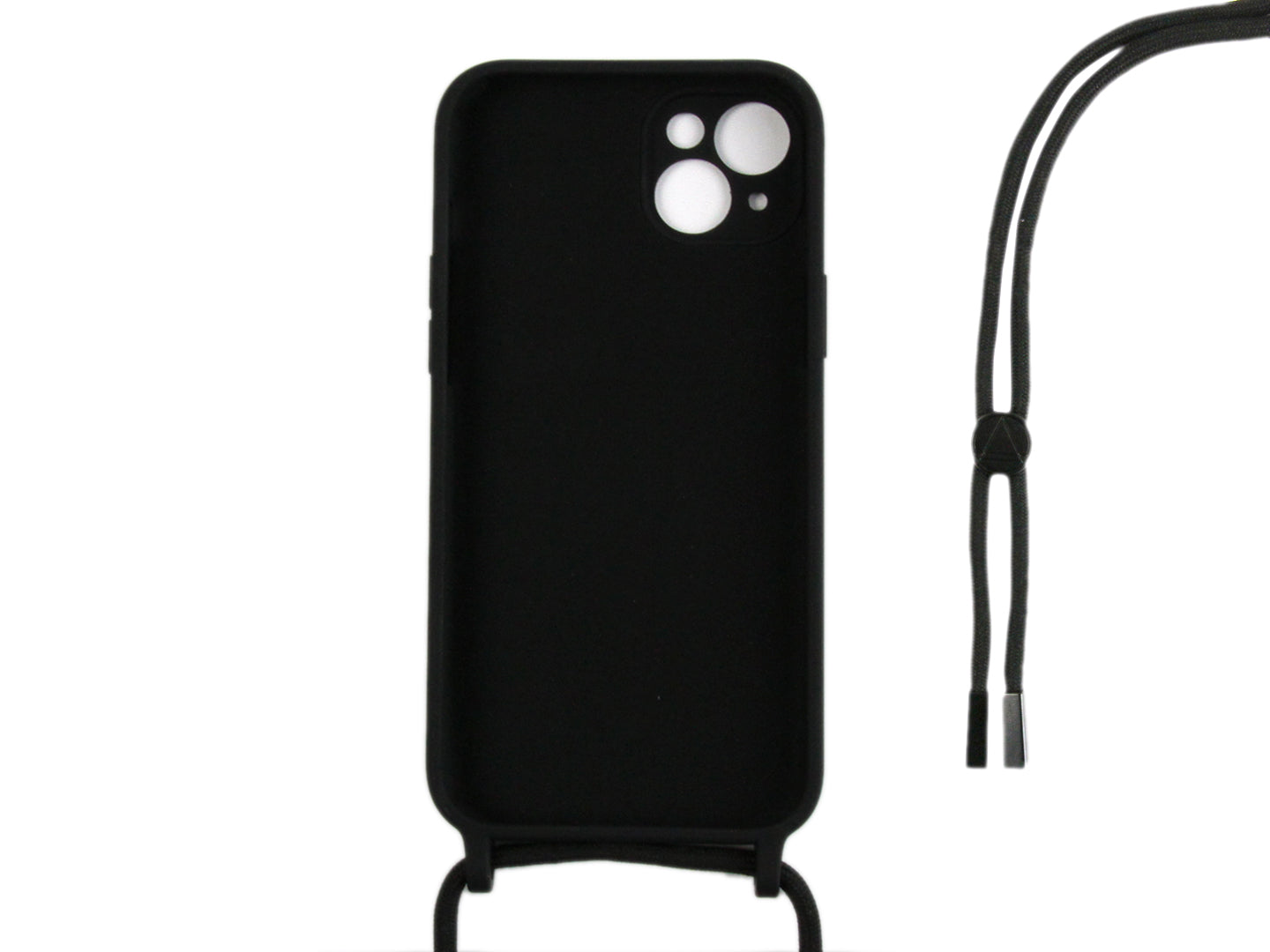 Rixus TPU Necklace Cord Cover For Apple iPhone 13 Black