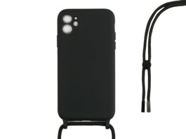 Rixus TPU Necklace Cord Cover For Apple iPhone 11 Black