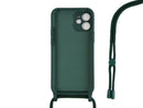 Rixus TPU Necklace Cord Cover For Apple iPhone 11 Dark Green