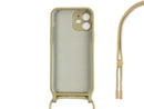 Rixus TPU Necklace Cord Cover For Apple iPhone 11 Gold