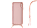 Rixus TPU Necklace Cord Cover For Apple iPhone X, XS Pink
