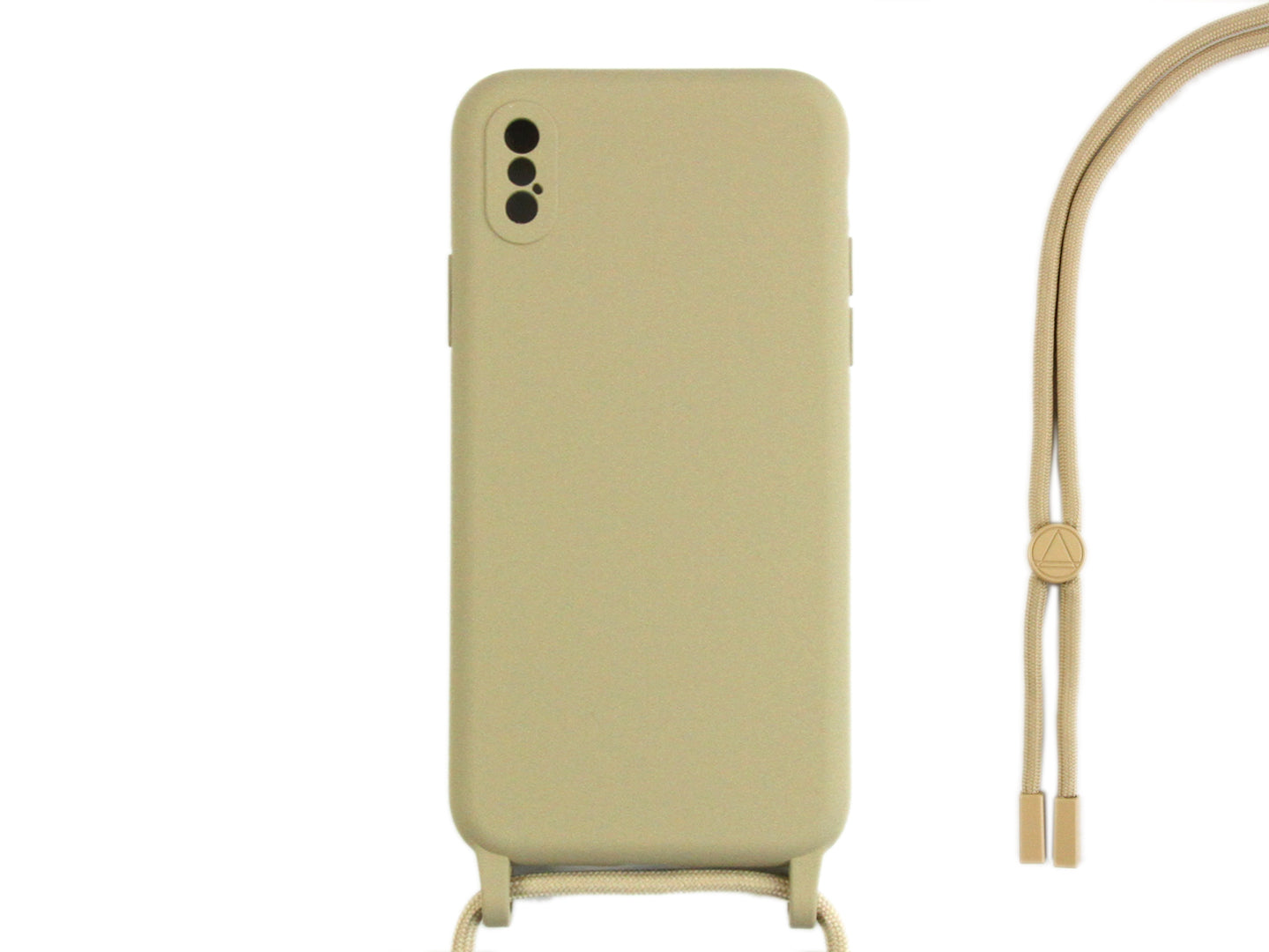 Rixus TPU Necklace Cord Cover For Apple iPhone X, XS Gold