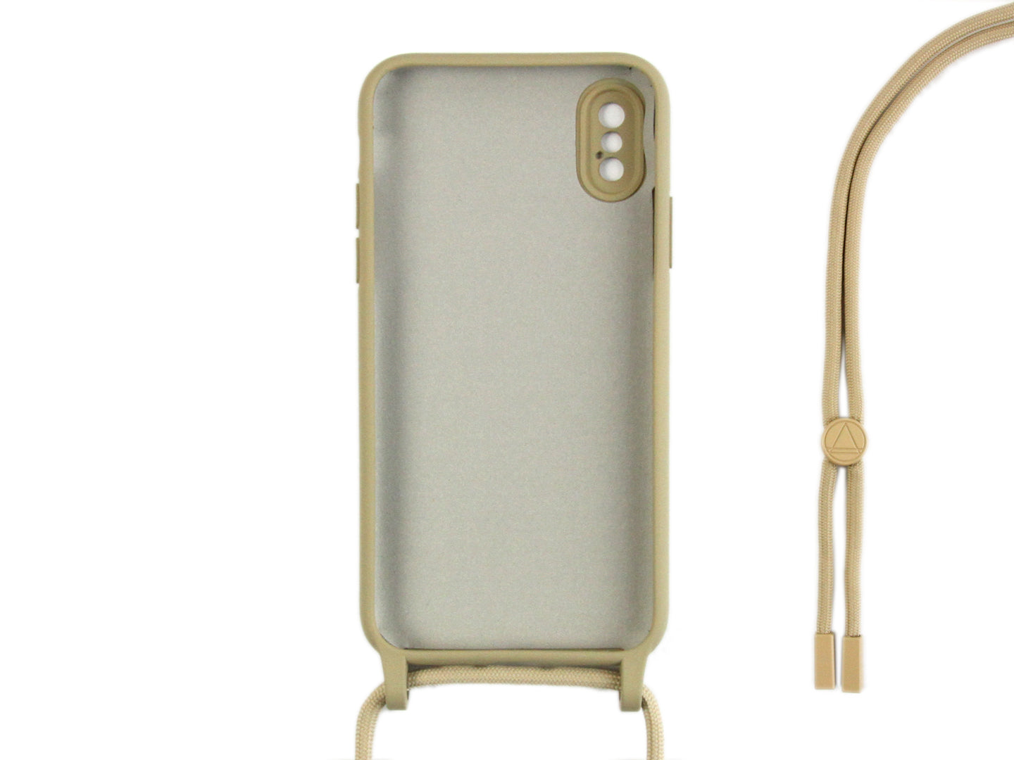 Rixus TPU Necklace Cord Cover For Apple iPhone X, XS Gold