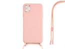 Rixus TPU Necklace Cord Cover For Apple iPhone 11 Pro Max Pink