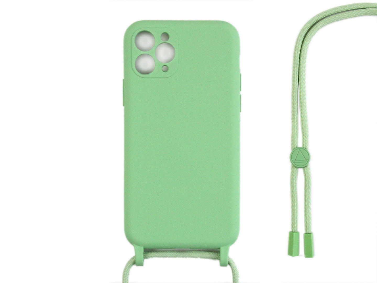 Rixus TPU Necklace Cord Cover For Apple iPhone 11 Pro Max Matcha