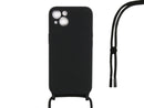 Rixus TPU Necklace Cord Cover For Apple iPhone 13 Mini Black