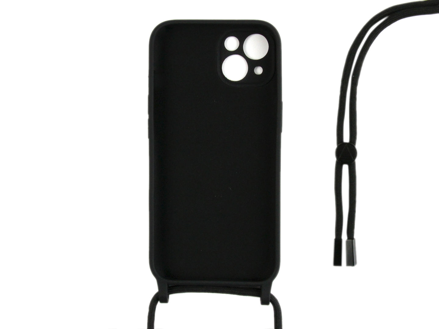 Rixus TPU Necklace Cord Cover For Apple iPhone 13 Mini Black
