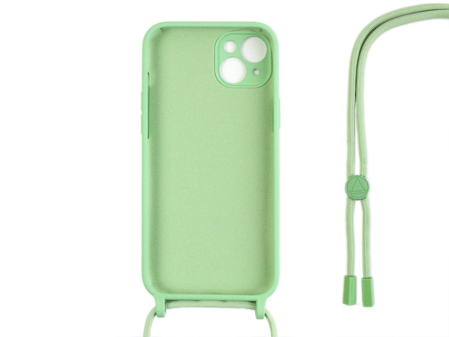 Rixus TPU Necklace Cord Cover For Apple iPhone 14 Matcha