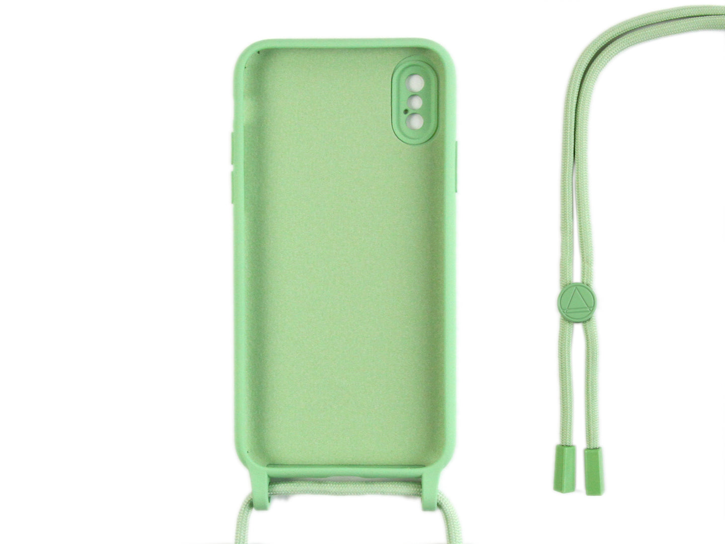 Rixus TPU Necklace Cord Cover For Apple iPhone X, XS Matcha