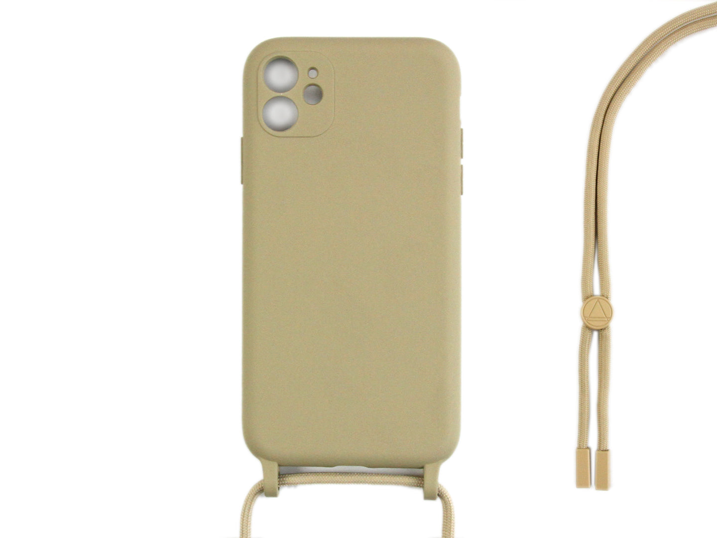 Rixus TPU Necklace Cord Cover For Apple iPhone 12 Mini Gold
