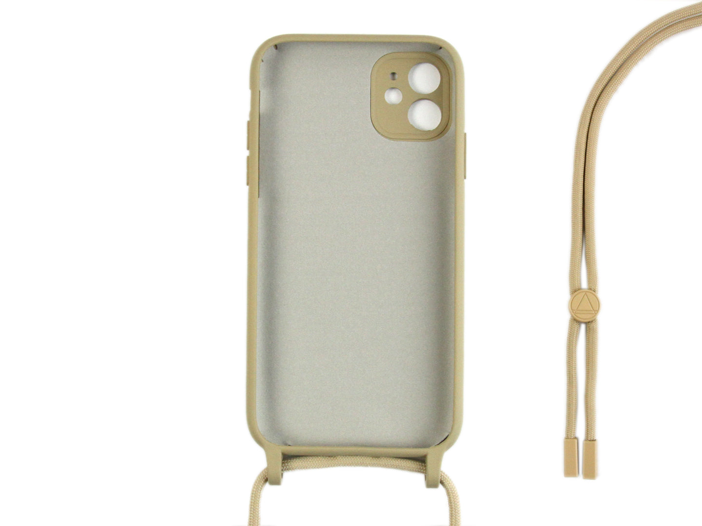 Rixus TPU Necklace Cord Cover For Apple iPhone 12 Mini Gold