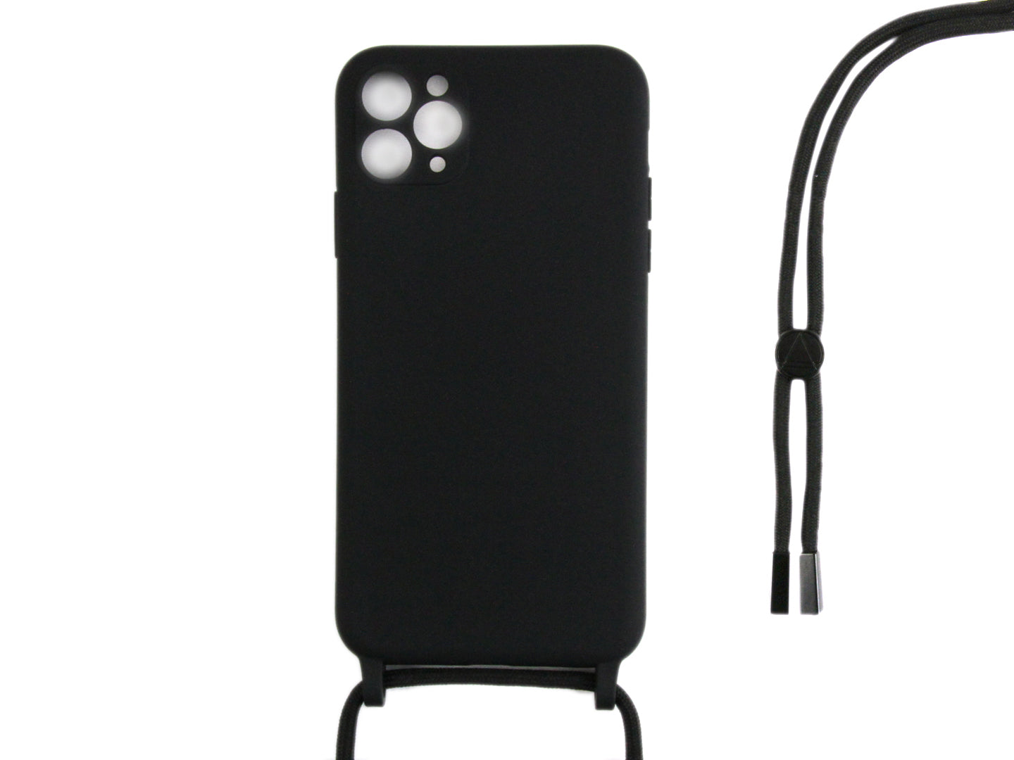 Rixus TPU Necklace Cord Cover For Apple iPhone 11 Pro Black
