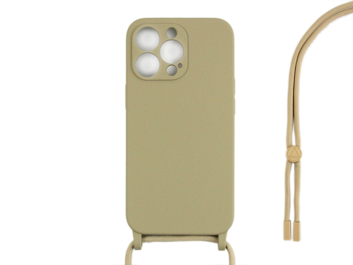 Rixus TPU Necklace Cord Cover For Apple iPhone 14 Pro Max Gold