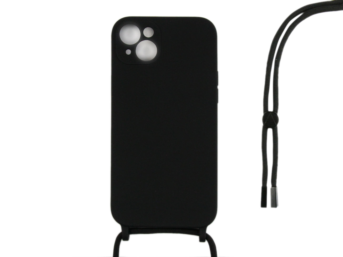 Rixus TPU Necklace Cord Cover For Apple iPhone 14 Plus Black