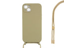 Rixus TPU Necklace Cord Cover For Apple iPhone 14 Plus Gold
