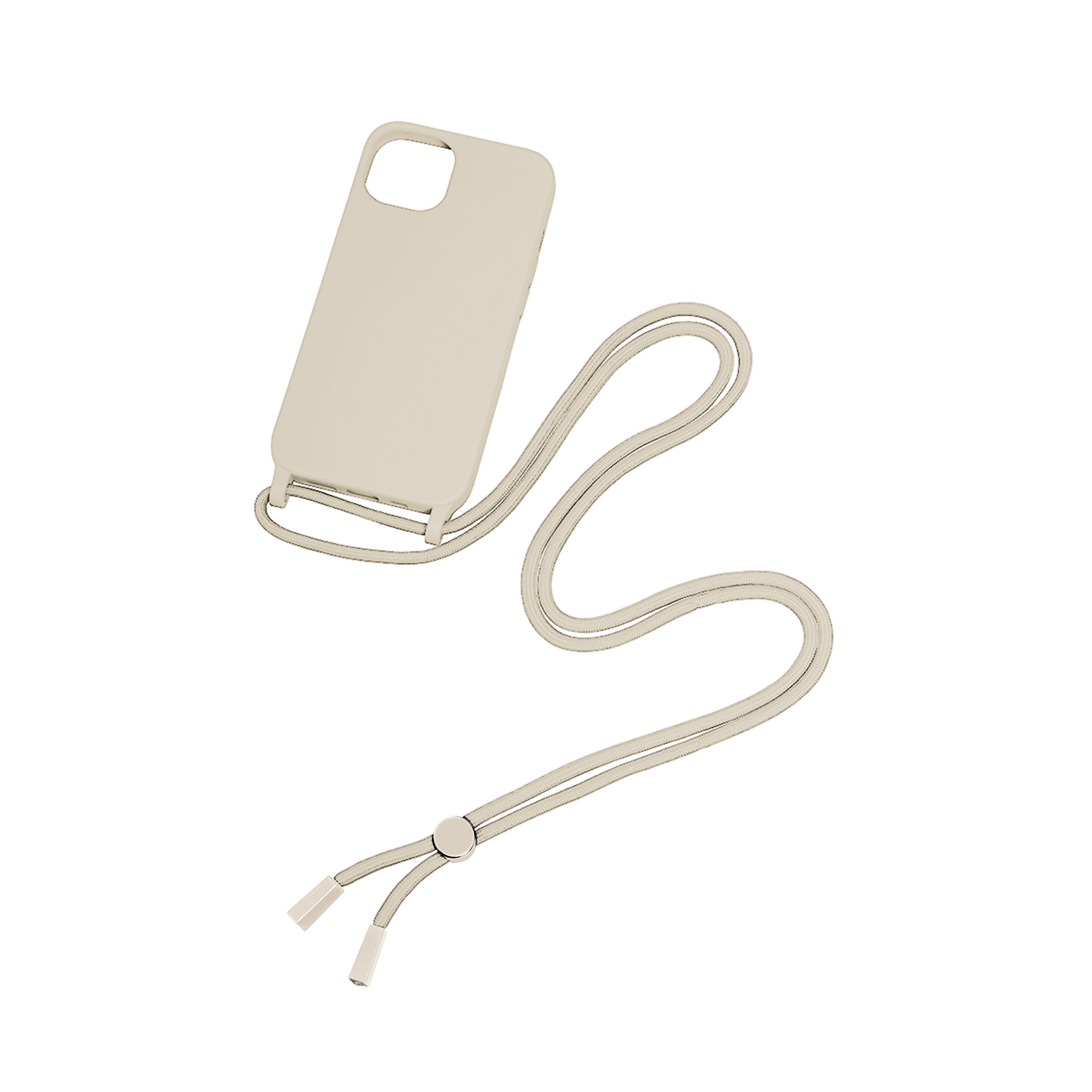 Rixus TPU Necklace Cord Cover For Apple iPhone 14 Plus Gold