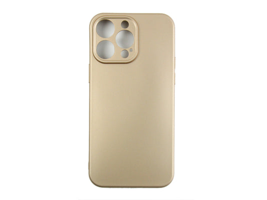 Rixus Soft TPU Phone Case For Apple iPhone 14 Pro Max Gold