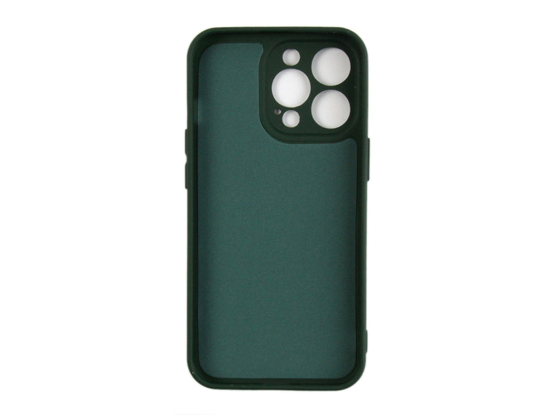 Rixus For iPhone 13 Pro Soft TPU Phone Case Dark Green