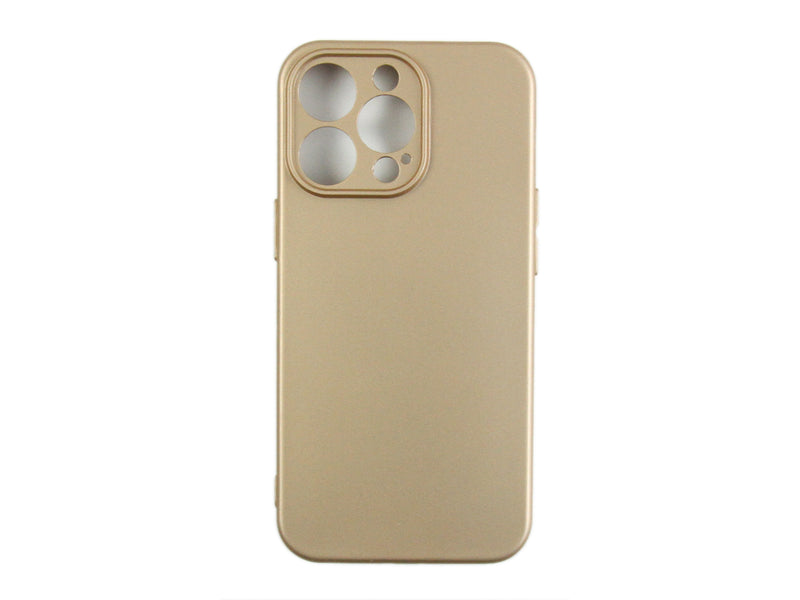 Rixus Soft TPU Phone Case For Apple iPhone 13 Pro Gold