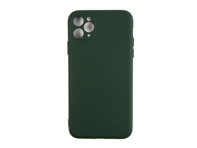 Rixus Soft TPU Phone Case For Apple iPhone 11 Pro Max Dark Green