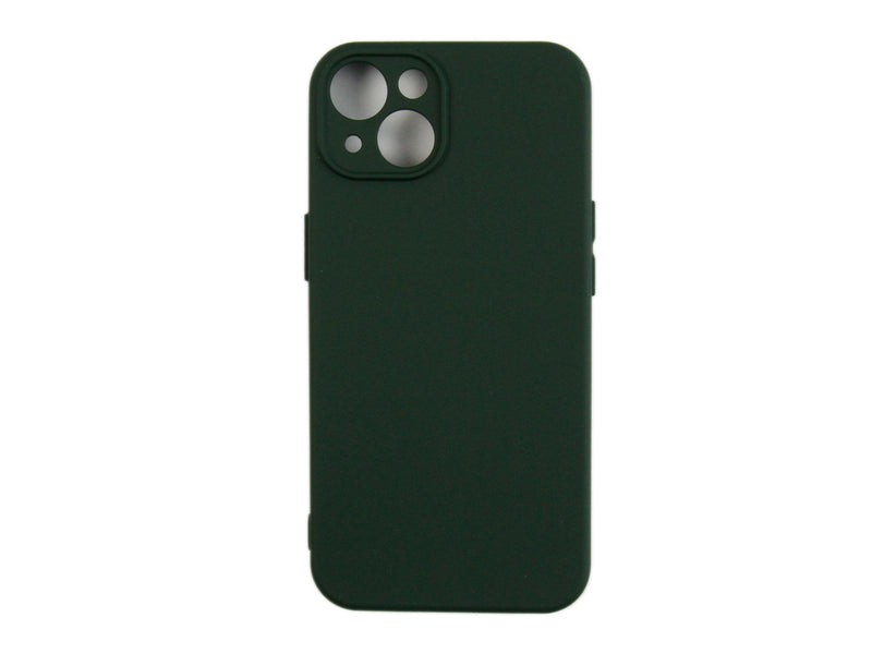 Rixus For iPhone 13 Soft TPU Phone Case Dark Green