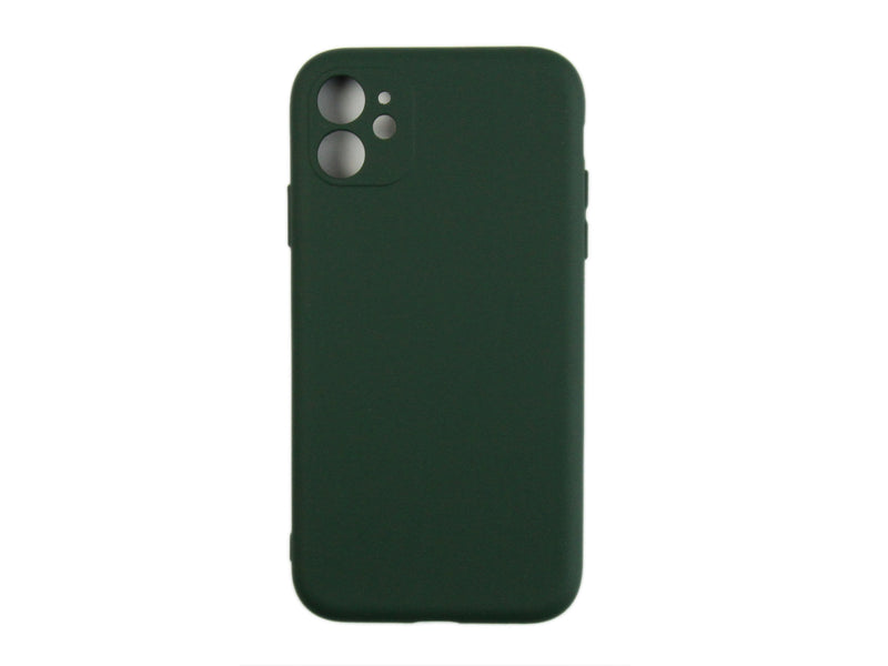 Rixus For iPhone 11 Soft TPU Phone Case Dark Green