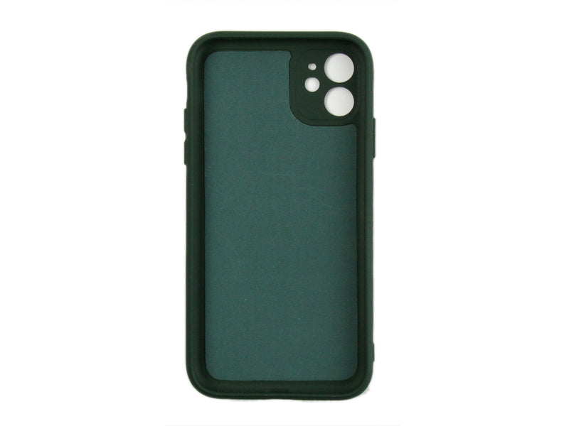 Rixus For iPhone 11 Soft TPU Phone Case Dark Green