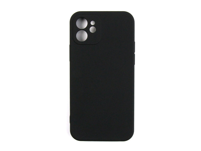 Rixus For iPhone 12 Soft TPU Phone Case Black