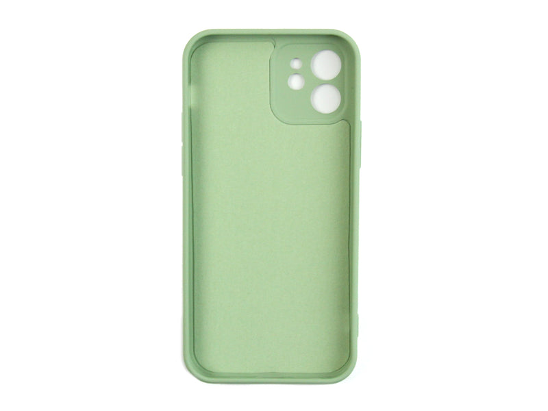 Rixus For iPhone 12 Soft TPU Phone Case Matcha